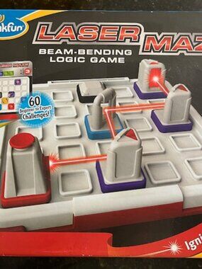 ThinkFun Laser Maze Beam Bending Logic Board Game 60 Challenges